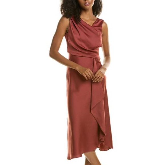 BHLDN Dresses & Skirts - Taylor Draped Midi Short Casual Dress